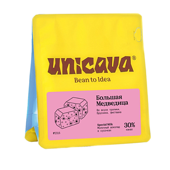 Unicava Шоколад в кусочках молочный 30% Большая медведица